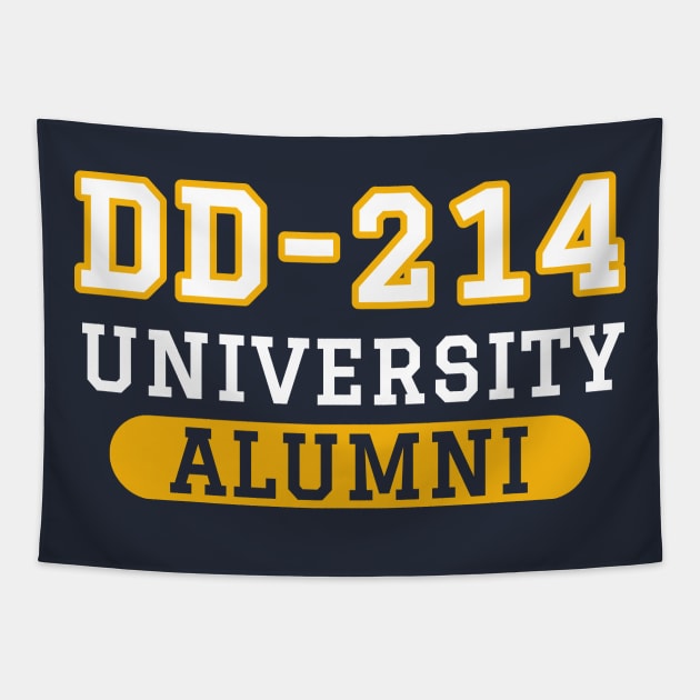 Patriotic DD-214 University Alumni Tapestry by Revinct_Designs