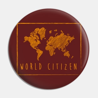 World citizen | Wanderlust & Travel T-shirt Pin