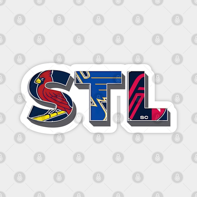 St Louis All Team Sports Flag Cardinals Blues City SC And