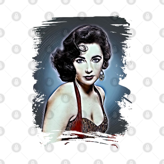 Elizabeth Taylor artwork by Print&fun