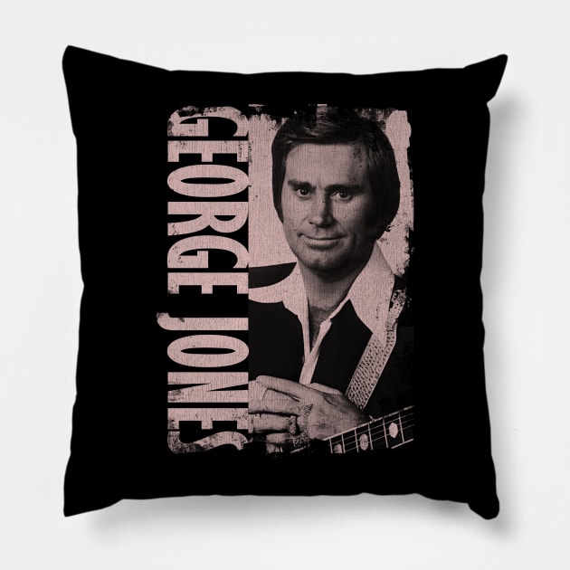 George Jones - Nametype Pillow by ROYFRESHN DRAW