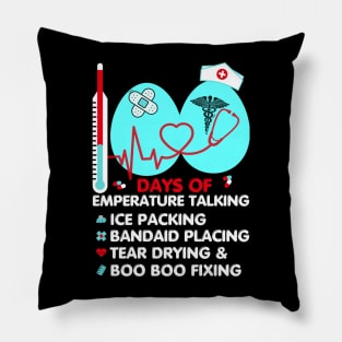 100 Days Of Temperature Talking School Nurse 100th Day Pillow