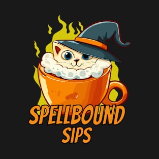 Spellbound Sips | Witch Cat in a Cup T-Shirt