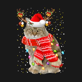 Ragamuffin Cat Christmas T-Shirt