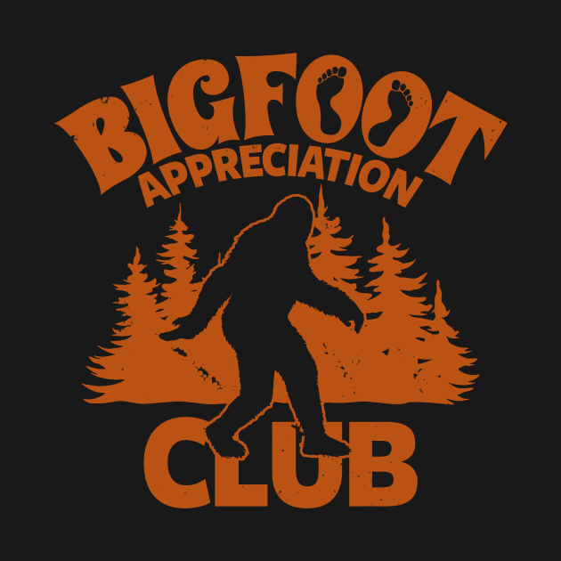 Bigfoot Retro Vintage Appreciation Club Funny Sasquatch Meme by Originals By Boggs