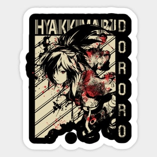 Hyakkimaru Dororo Anime Sticker for Sale by Animeager