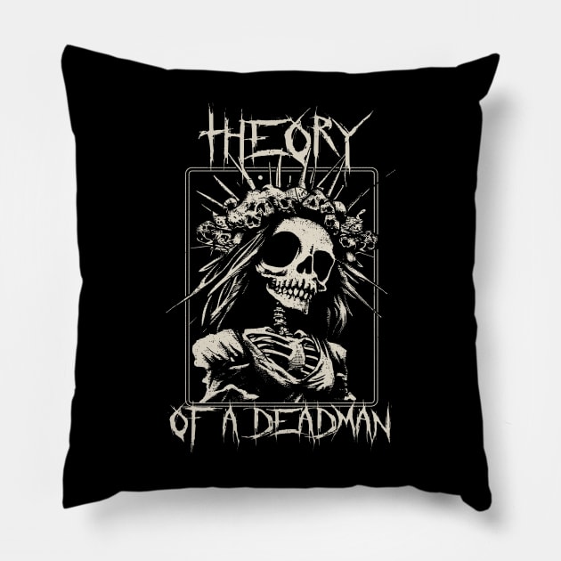 theory bride skeleton Pillow by hex pixel