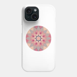 Pastel pink mandala circle Phone Case