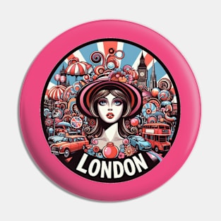 LONDON GIRL Pin