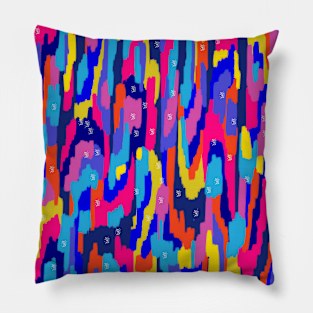 ABSTRACT ART IN RAINBOW COLORS Pillow