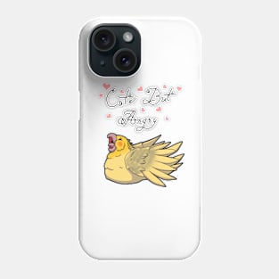 Cute But Angry (Yellow and grey tiel) Phone Case