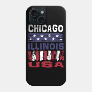 Chicago Illinois USA T-Shirt Phone Case