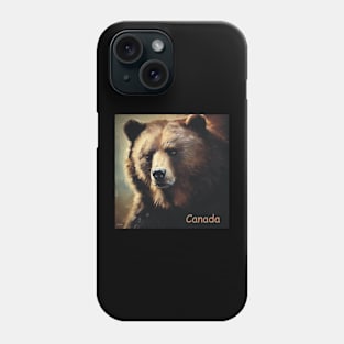 Canada Grizzly Bear . Phone Case