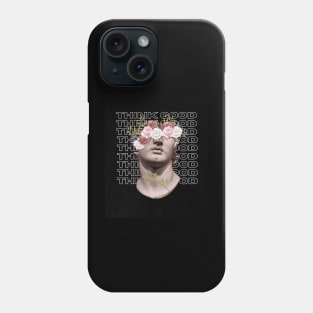 Greek Statue Head Think Quote Phone Case