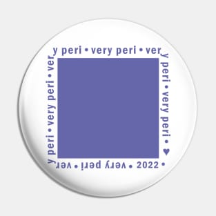 Very Peri Color of the Year 2022 Swatch Periwinkle Blue Pin