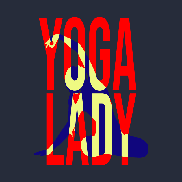 Yoga Lady - T shirt for Yoga Life by Hemos Works