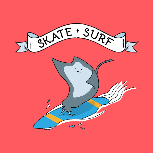 Skate • Surf. Surfing Fish. by propellerhead