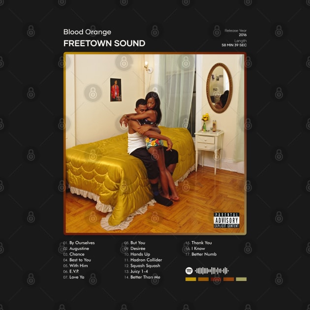 Blood Orange - Freetown Sound Tracklist Album by 80sRetro