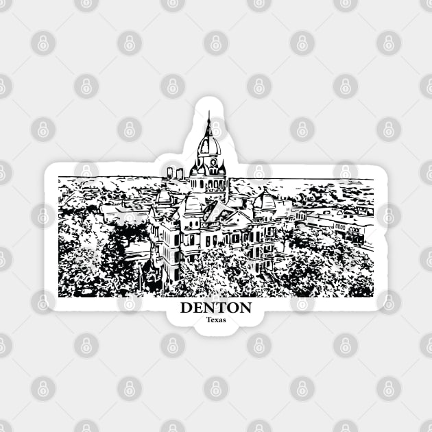 Denton - Texas Magnet by Lakeric