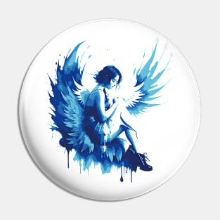 sad angel Pin