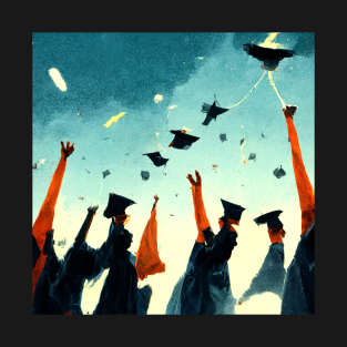 Congratulations Graduate - throw that cap into the air T-Shirt