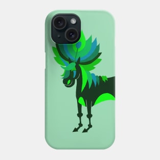 Green Petal Unicorn Phone Case