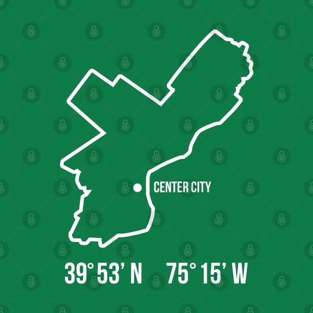 Philly Map by Center City Threads