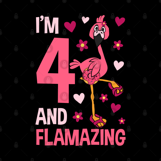 I'm 4 and Flamazing Flamingo by Tesszero