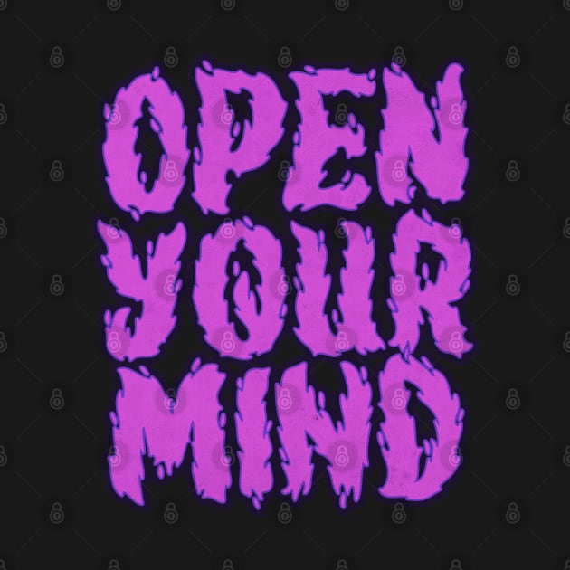 Open Your Mind Purple by CTShirts