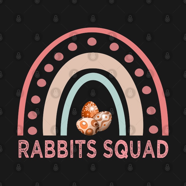 easter sunday rabbit squad boho rainbow 2023 by mouad13