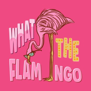 Funny WTF Shirt - What The Flamingo T-Shirt