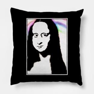 Mona Lisa Digital Profile Pillow