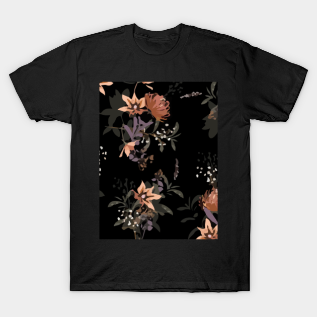 Discover Stylish Blooming Floral Garden Night - Stylish - T-Shirt