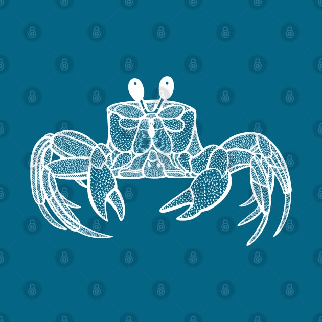 Ghost Crab drawing - detailed design for animal lovers by Green Paladin