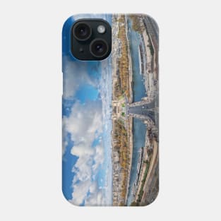 Panoramic Paris along Seine river Phone Case