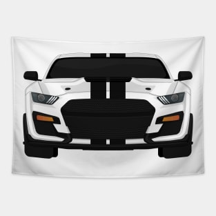 Shelby GT500 2020 Oxford-White + Black Stripes Tapestry