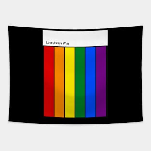 Rainbow Pride, love always wins Tapestry