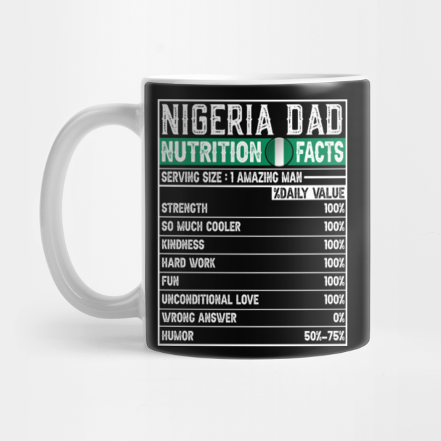 dad nutrition facts mug