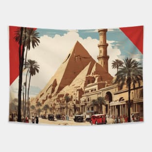 Cairo Egypt Vintage Poster Tourism Tapestry