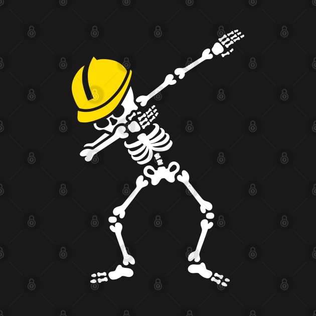 Dab skeleton dabbing construction worker  engineer by LaundryFactory