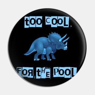 Triceratops Unique Dinosaur Gift shirt Pin