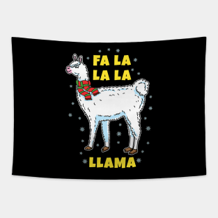 Fa La La Llama Lovers Christmas Tapestry