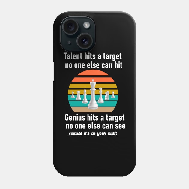 Elon Musk Chess Funny Tweet Meme - Talent hits a target no one else can hit Phone Case by TheMemeCrafts