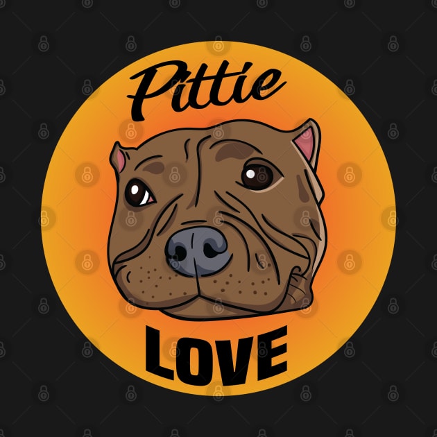 Pittie Love Pitbull Design by Twistedburt