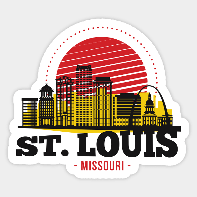 SLAG_Creative Retro St. Louis, Missouri Skyline T-Shirt