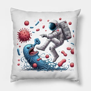 astronaut vs monster coli АІ Pillow