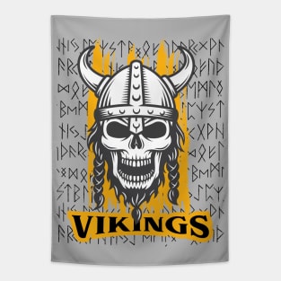 Skeleton Vikings Tapestry