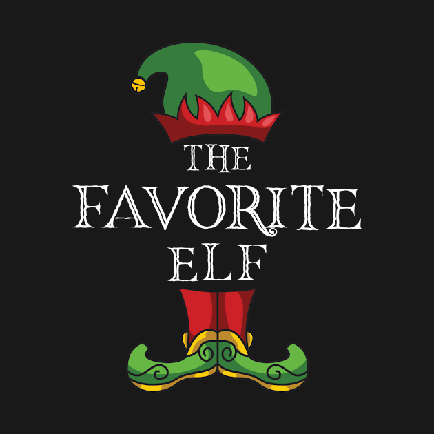 The Favorite Elf Matching Family Christmas Pajama by Sackun