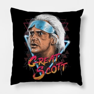 Great Scott vintage 80s Pillow