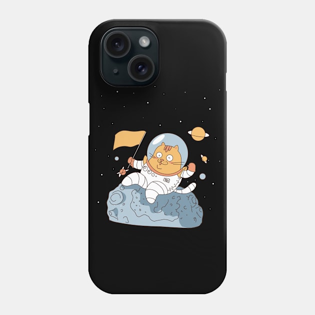 Astronaut Cat Phone Case by SmartLegion